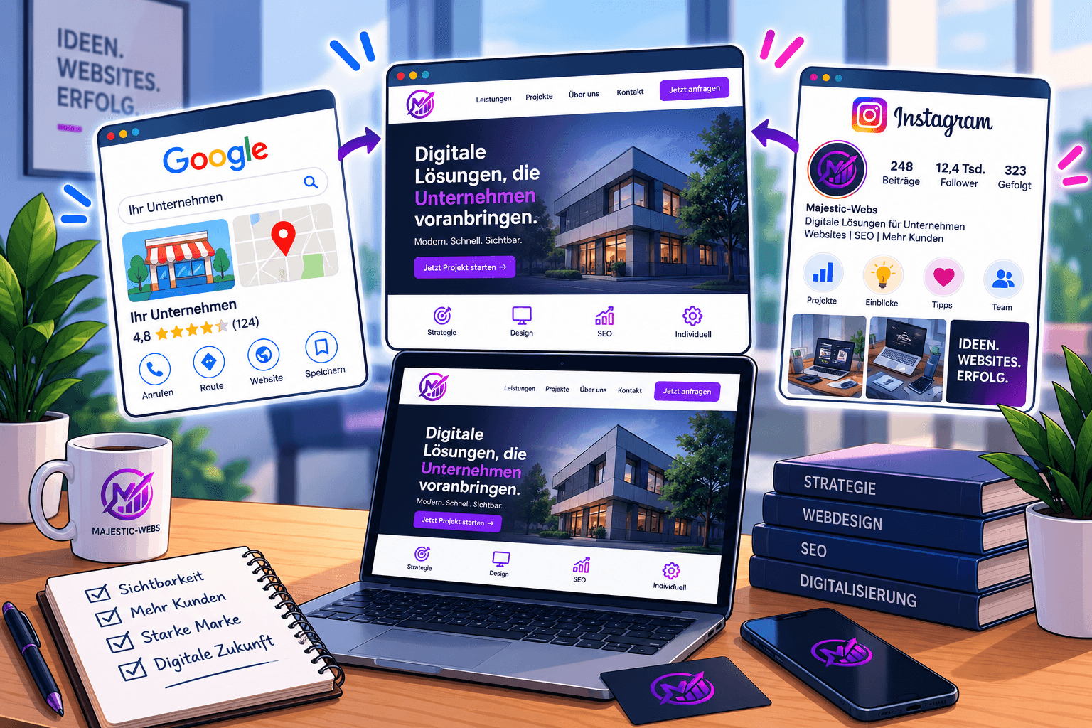 Instagram, Google oder eigene Website – was braucht ein Unternehmen 2026 wirklich?